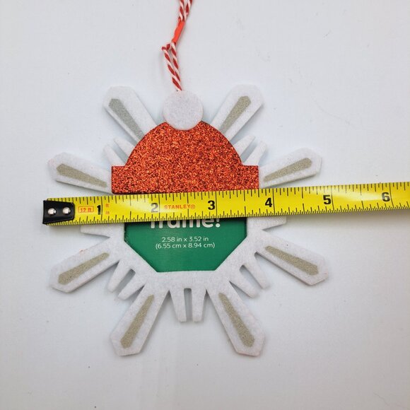 Snowflake Picture Frame Christmas Holiday Ornaments Set of Four or More - Picture 4 of 5